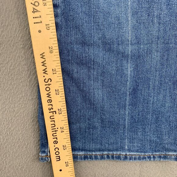 Madewell Jeans Womens Size 28 Cali Demi Bootcut Stretch Distressed Inseam 26" - Picture 6 of 15